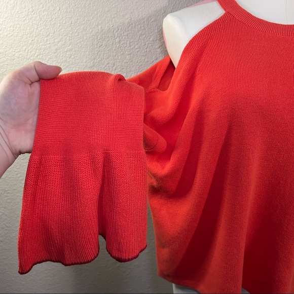 Anthropologie Knitted & Knotted Cold Shoulder Sweater - Picture 4 of 13